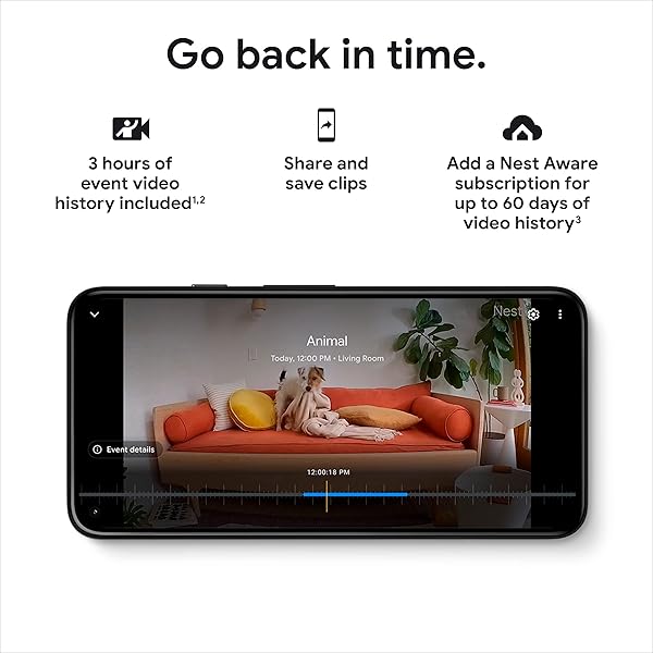 GOOGLE NEST SECURITY CAM (WIRED) – 2ND GENERATION – FOG, 1080P, MOTION ONLY