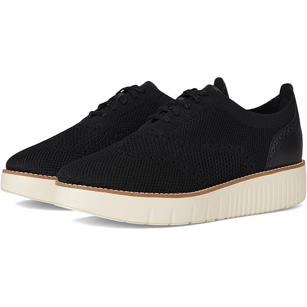 Cole Haan Women's Grand City Platform Oxford - Leather Wingtip Shoes With FlowerFoam Sole