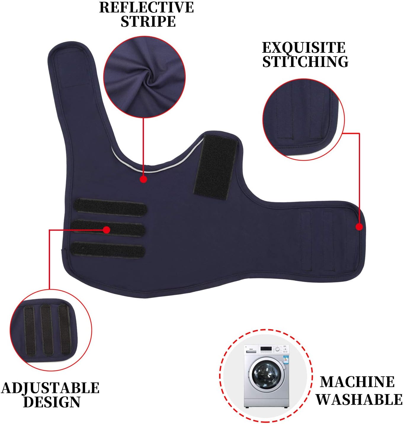 KELIVOL Anxiety Coat for Dog Anxiety Relief Jacket, Calming Light Weight Wrap Vest - Image 5
