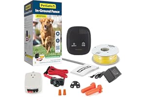 Petsafe In-Ground Fence for Dogs and Cats Over 8 lb., Waterproof, with Tone and Static Correction, red, Small (PIG00-13661)