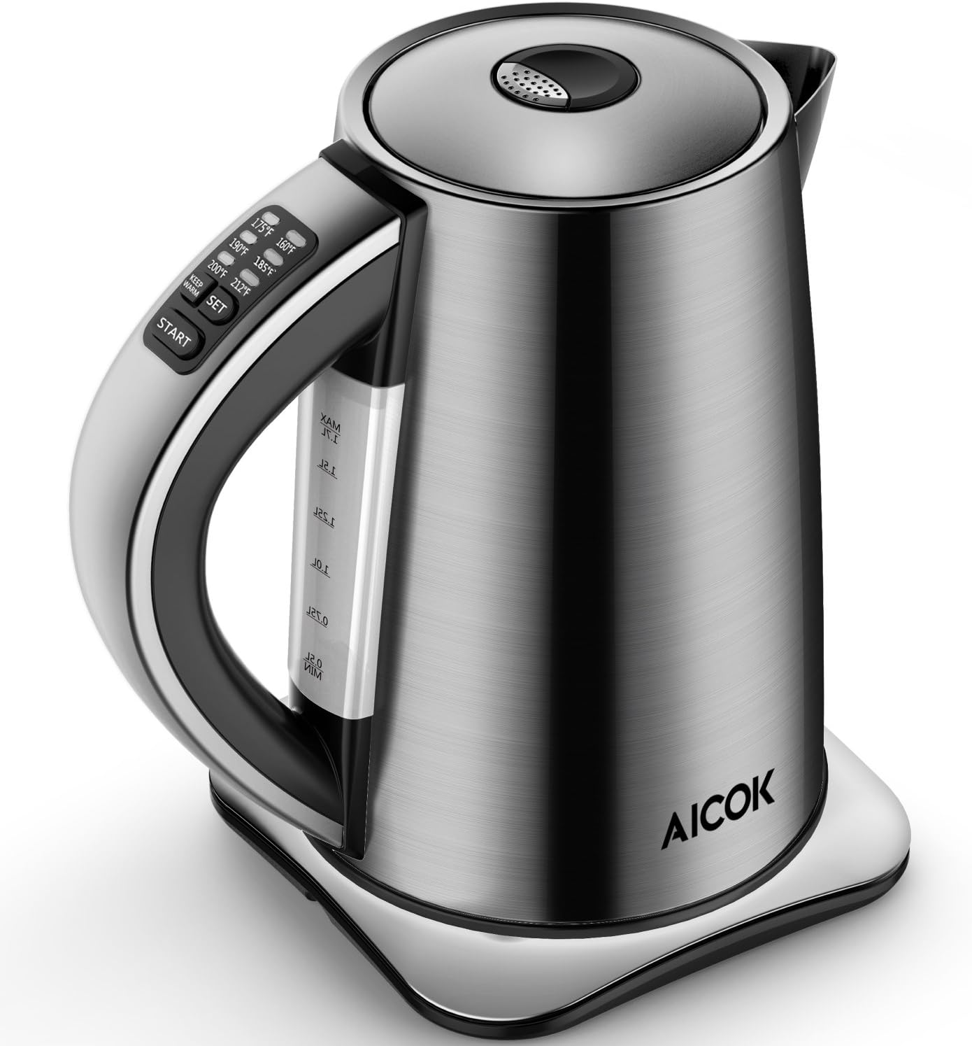 Aicok Electric Kettle Variable Temperature Tea Kettle, Stainless Steel Water Kettle with 1500W