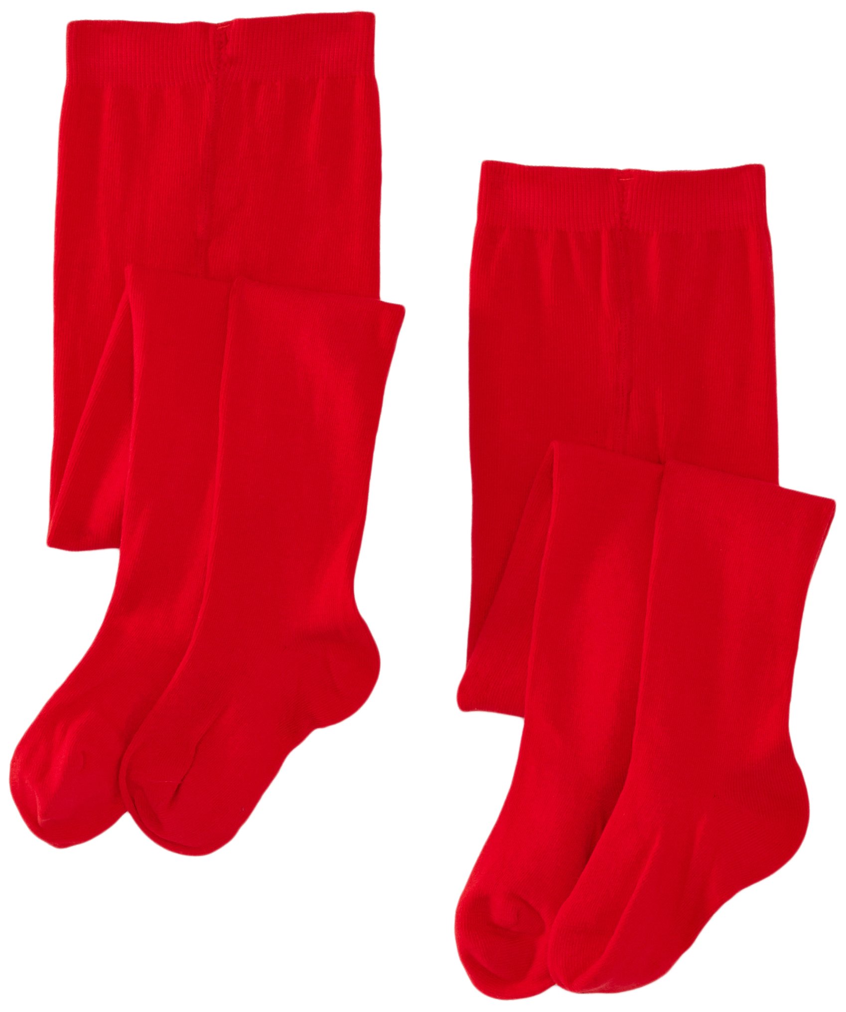PEX Cotton Soft Sunset 2 Pairs Girl's Tights Red 5-7