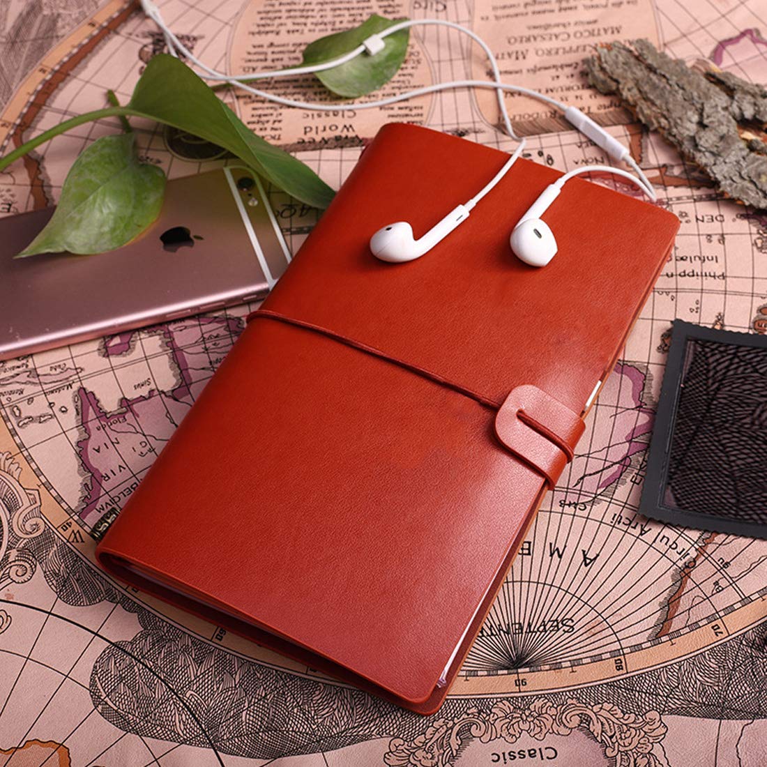 Travelers Notebook Refillable Leather Journal Antique Handmade