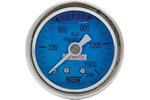 Allstar Performance ALL80208 0-1500PSI NOS Glycerine Filled Shockproof Pressure Gauge