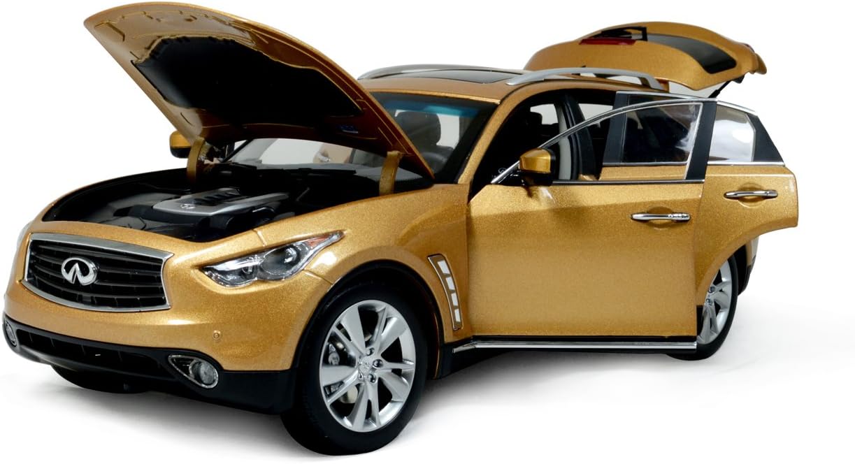 Amazon 公式販売 Paudi パウディ 1 18 インフィニティ Qx70 14年 ダイキャストモデルカー 金 Fx50 Fx シリーズ ミニカー ダイキャストカー おもちゃ