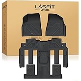 LASFIT Floor Mats for Chevy Traverse 2009-2017(Only 7 Seat)/Buick Enclave 2008-2017(Only 7 Seat)/Saturn Outlook 2008-2010(Only 7 Seat)/GMC Acadia 2007-2016 & Acadia Limited 2017(Only 7 Seat)