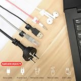 Sukudon 150 Pcs White Adjustable Cable Clips Self-Adhesive Wire Holder view 5