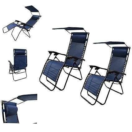 Amazon Com Kaputar Patio Lounge Chair With Sunshade And