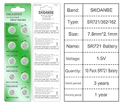 SKOANBE SR721SW 362/361/162 1.5V Button Coin Cell