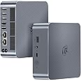 Beelink EQi12 Mini PC, Intel Core i5 12450H(8C/12T, Up to 4.4GHz), 24GB LPDDR5 5200MHz 500GB PCle4.0 SSD, Mini Computer Dual HDMI Display 4K, Dual Gigabit LAN, WiFi6/BT5.2/Micro PC