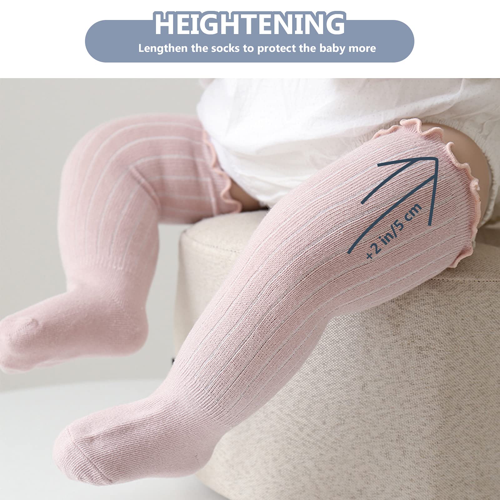 Apone Fatu Baby Knee High Socks Newborn Infants Toddlers Cotton Uniform Stockings Warm Cotton Boys Girls Stockings