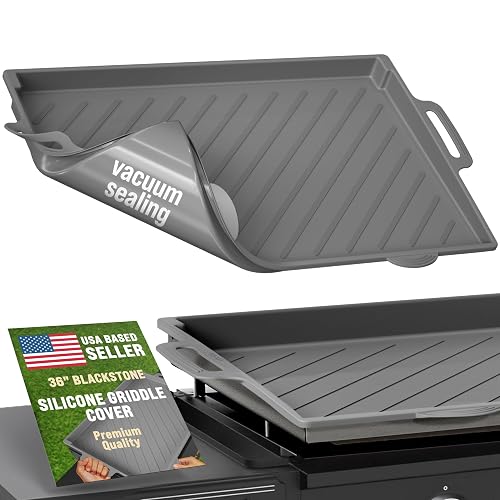 thumbnail image 2 of 36 Inch Silicone Griddle Mat – Protective Cover For Blackstone & Other Flat Tops (Orange, Large) 2 of 6