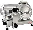 BESWOOD 10" Premium Chromium-plated Carbon Steel Blade Electric Deli Meat Cheese Food Slicer Commercial and for Home use 240W BESWOOD250