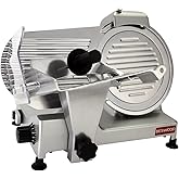 BESWOOD 10" Electric Deli Meat Slicer, Cheese Food Slicer with Premium Chromium-plated Steel Blade, for Commercial and for Home Use 240W, BESWOOD250