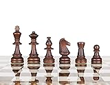 Staunton No. 6 Tournament Chess Pieces - Wooden