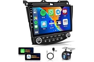 2+32G for Honda Accord 2003-2007 Car Radio with Wireless Carplay/Android Auto,Android Car Stereo 10.1 Inch Touch Screen GPS,2