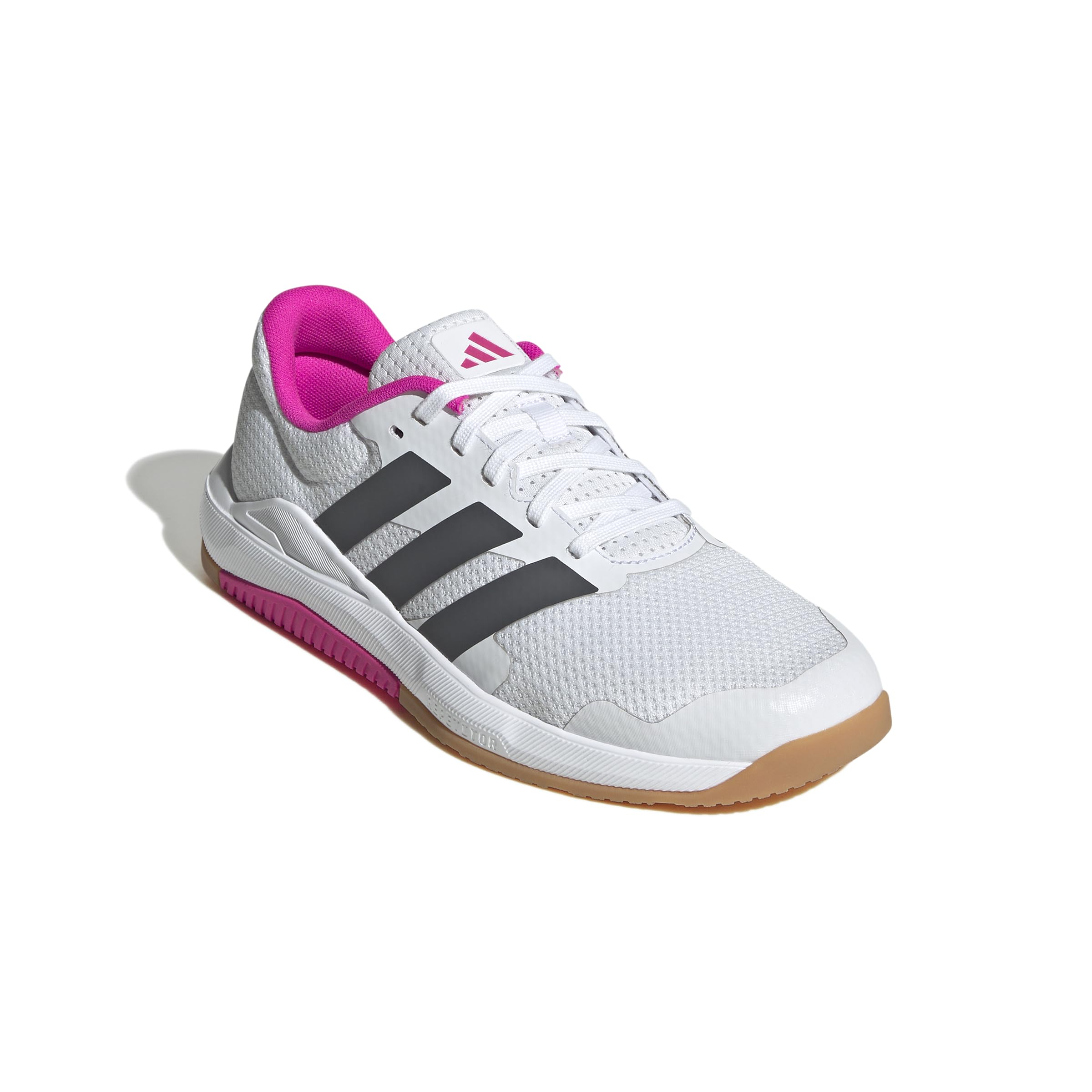 adidas Damen Dropset Base Training Shoes, Cloud White/Grey Five/Shock Pink, 45 1/3 EU 3