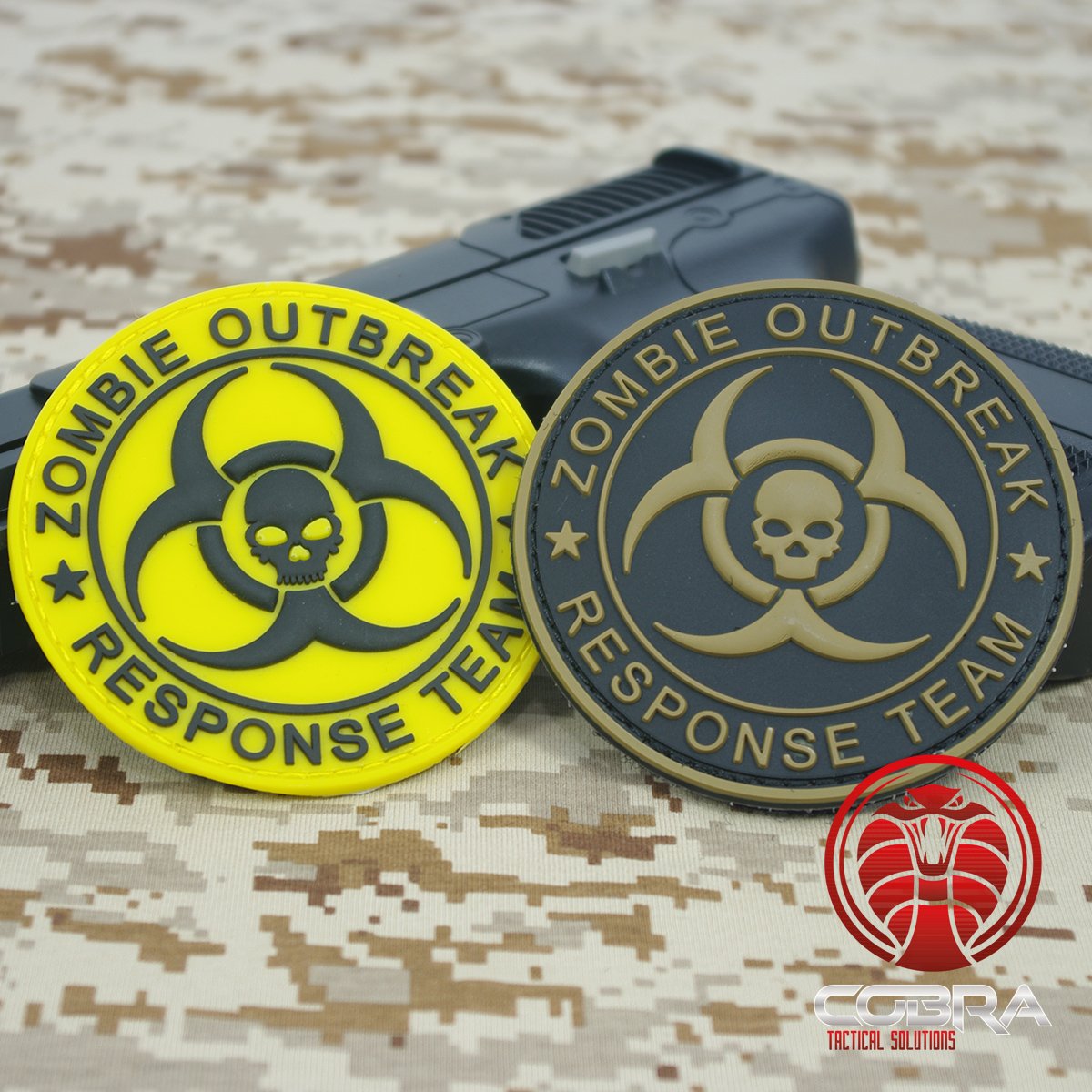 Cobra Tactical Solutions Zombie Outbreak Response Team PVC Patch Yellow with velcro Airsoft