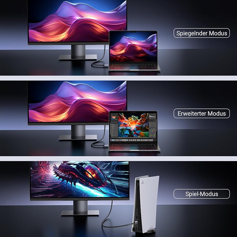 HDMI 2.1 Kabel, 8K@60Hz, 4K@240Hz, HDMI zertifiziert, 48Gbps, 2M