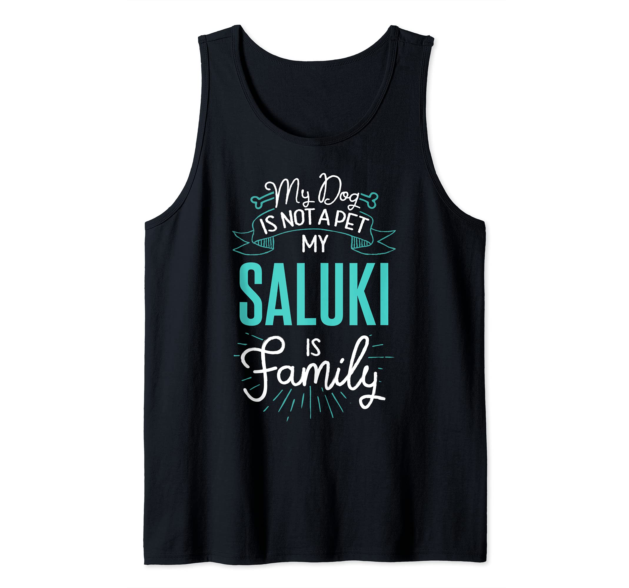 Cute Saluki Design Family Dog Giftn Tank Top
