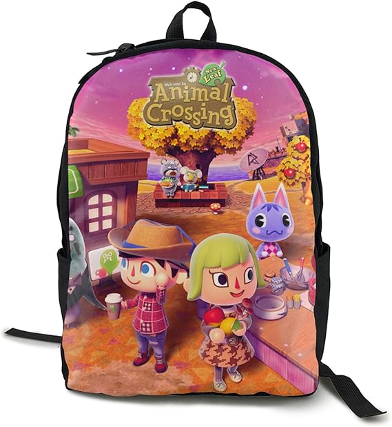 TFUOVOBUNY animalcrossing Boys Girls Backpack Shoulder Bag Large