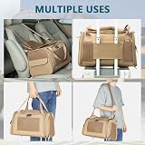Petsfit Airline Approved Cat Carrier Lightweight Travel Bag Khaki view 8