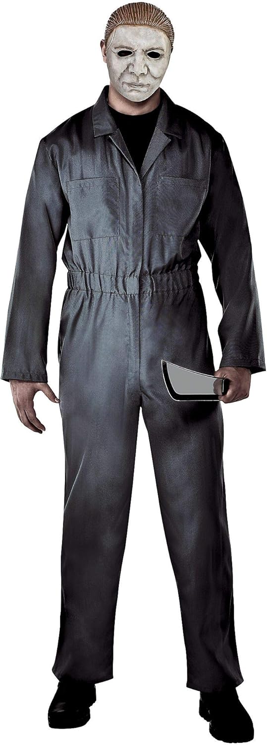 Party City Gray Michael Myers Halloween Costume for Adults, Standard, Includes Mask