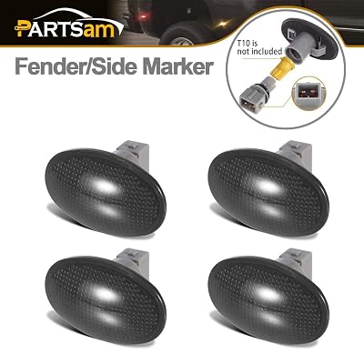 4x Smoked Amber LED Side Marker Lights For Ford F350 F450 F550 Dually Bed – 1999-2010 Super Duty