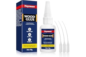 NAYRMAER WGN Super Glue for Wood - Fast Drying, CA Glue for Wood Working, Furniture, Balsa and Crafts (30g)