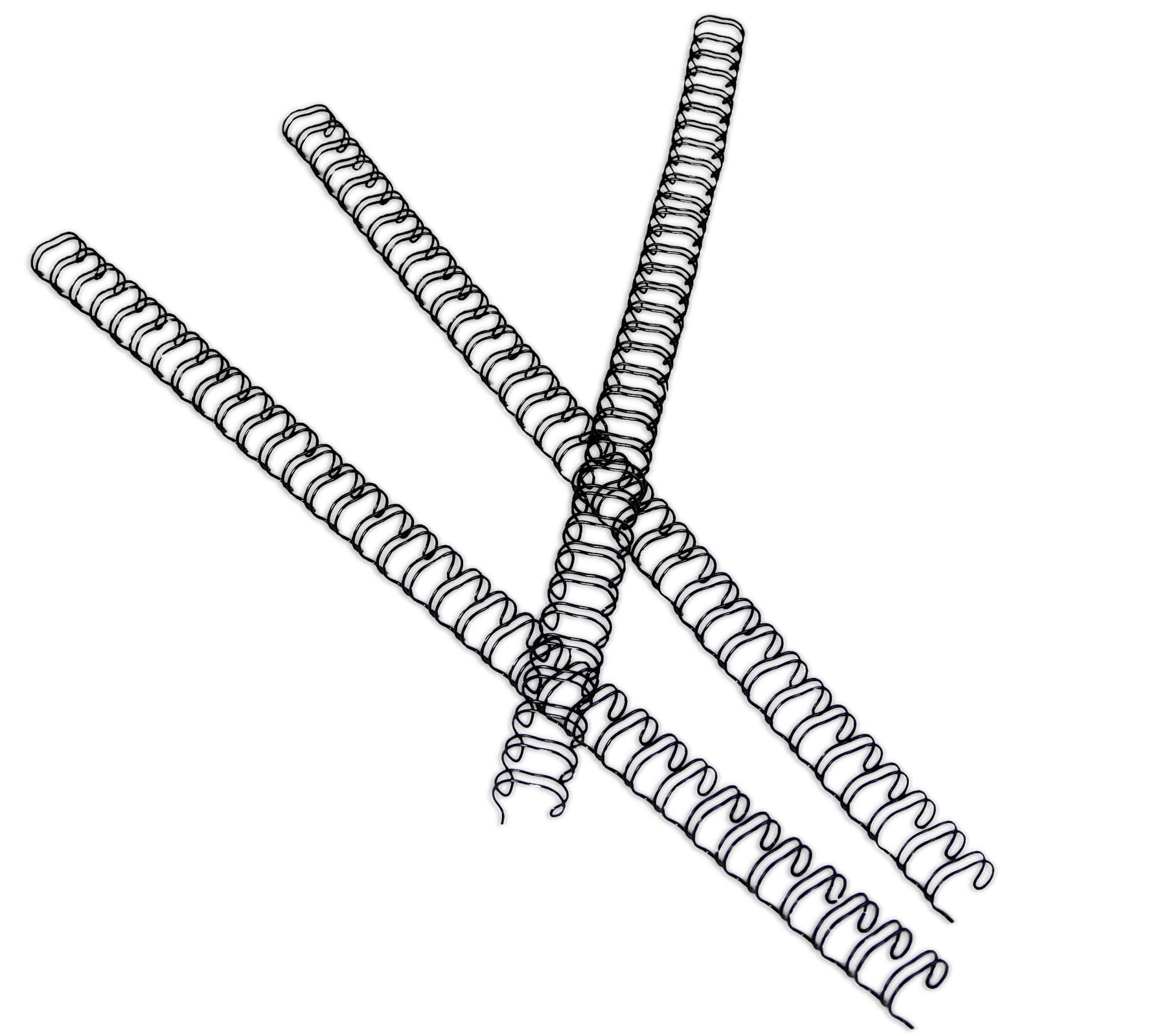 RAYSON Wire Binding Spines, 34 Loops, 40 Sheets, 3:1 Ptich, 7.9mm, A4, Black, Pack of 100