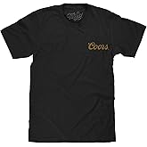 Tee Luv Men's Coors Banquet Beer Double Sided Brewery Logo T-Shirt
