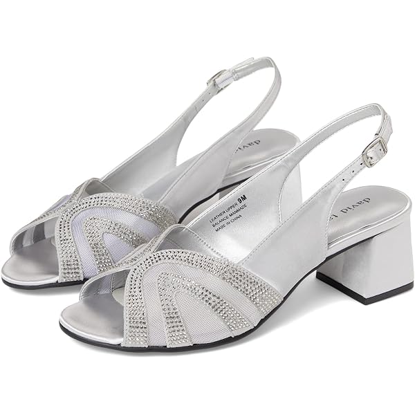 Amazon.com | David Tate Women's Trio Heeled Sandal, Black, 7 X