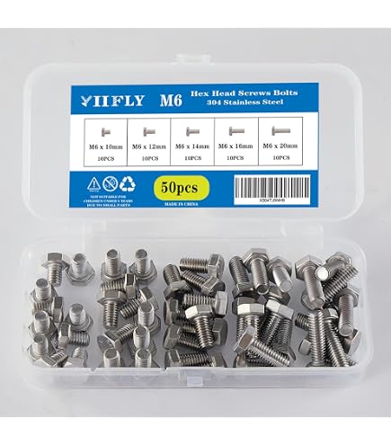 Vis à Tête Cruciforme 316 Acier Inoxydable Avec Rondelle Plate Et Ressort - Tailles M3 à M6