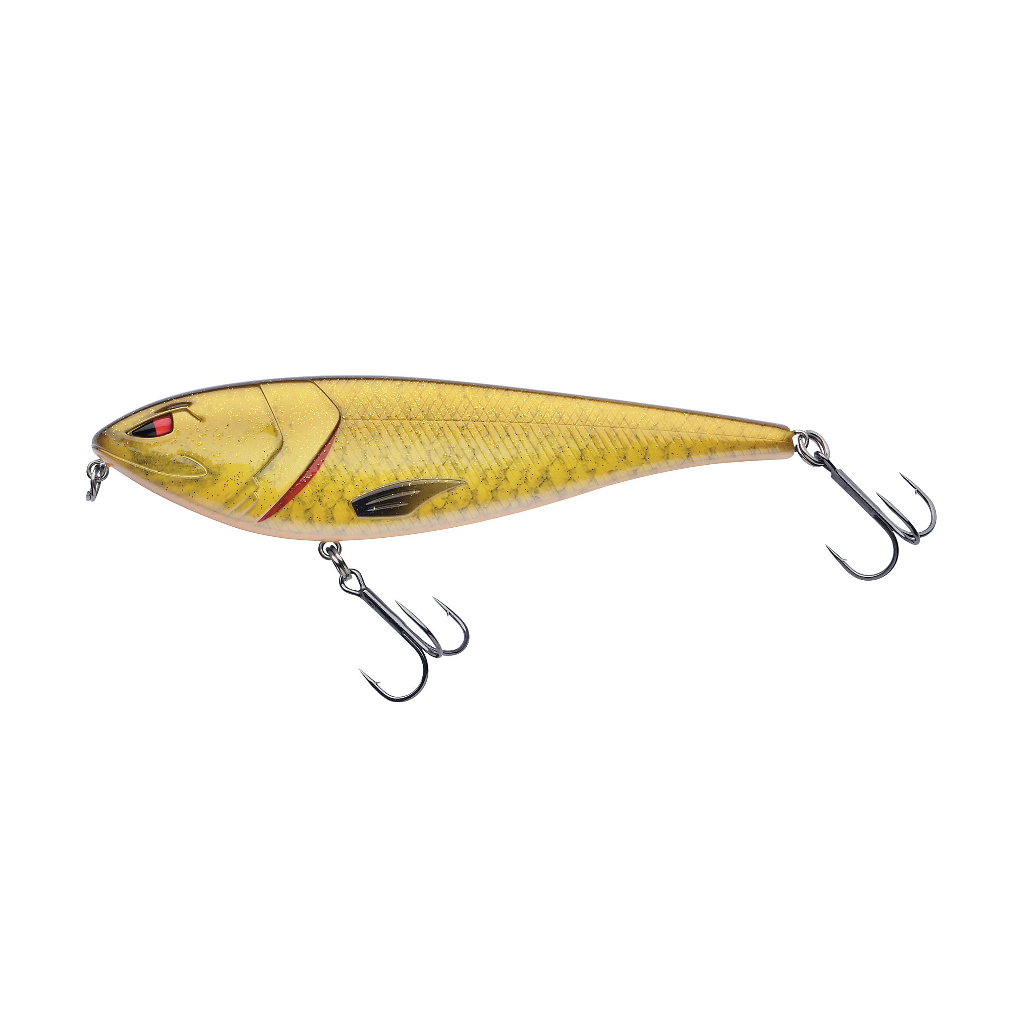 Berkley Zilla Glider, Fishing Hook, Hard Lures, Slow Sinking Glide Bait, Fusion 19 Treble Hooks, Erratic Action, extreme Loud Rattle, Lead Free PredatorFishing, Pike, Unisex, Rudd, 67g | 160mm