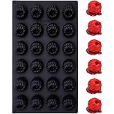 Raspberry Silicone Molds, 24 Cavity Small Raspberry Shaped Molds for Mousse, Chocolate, Candy, Jello, Cupcake Topper, Candle, Resin (Ramdon Color)