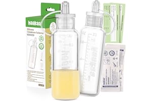 haakaa Colostrum Collector Set 20ml/2pk | Silicone Colostrum Syringes for Baby Breast Milk Catcher | Ready-to-Use Pack | Coll