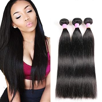 Amazon Com Aliballad 8a Brazilian Straight Hair 3 Bundles Virgin