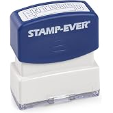 Stamp-Ever Pre-Inked Entered Message Stamp &ndash; Red Ink, 9/16" x 1-11/16" | Pre-Inked stamp with built-in ink reservoir; Thousands of crisp impressions; Red Ink; Compact size; ENTERED 9/16" x 1-11/16"