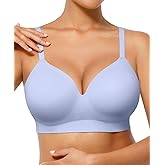 FeelinGirl Wireless Supportive Bra for Women, Seamless Comfort Bralettes No Underwire Full Coverage Everyday Bras