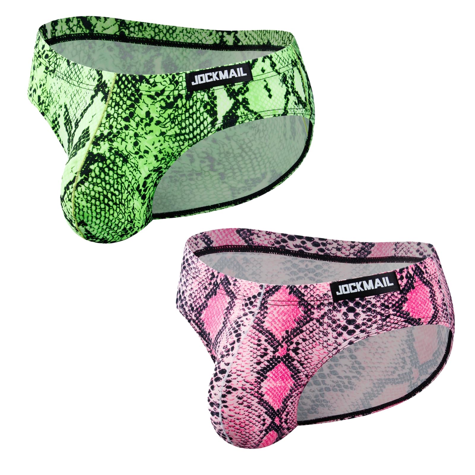 JOCKMAIL 2PCS/Pack Men's Leopard Print Underwear