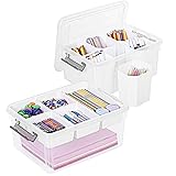 Citylife 17 QT Plastic Storage Box with Removable