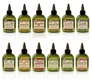 Difeel Premium Natural Hair Oil Collection Complete 12 Piece Essential Oil Set