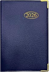 MantraRaj 2026 Week to View Diary PVC Cover Blue 11x7cm Pocket Planner
