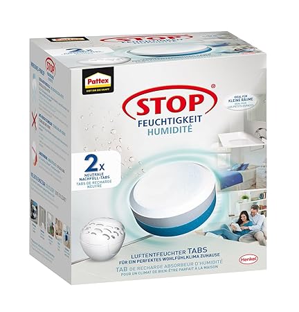 Pattex Stop Feuchtigkeit Pearl Luftentfeuchter Nachfüllpack / Gegen Feuchtigkeit und schlechte Gerüche / Geruchsneutralisieru