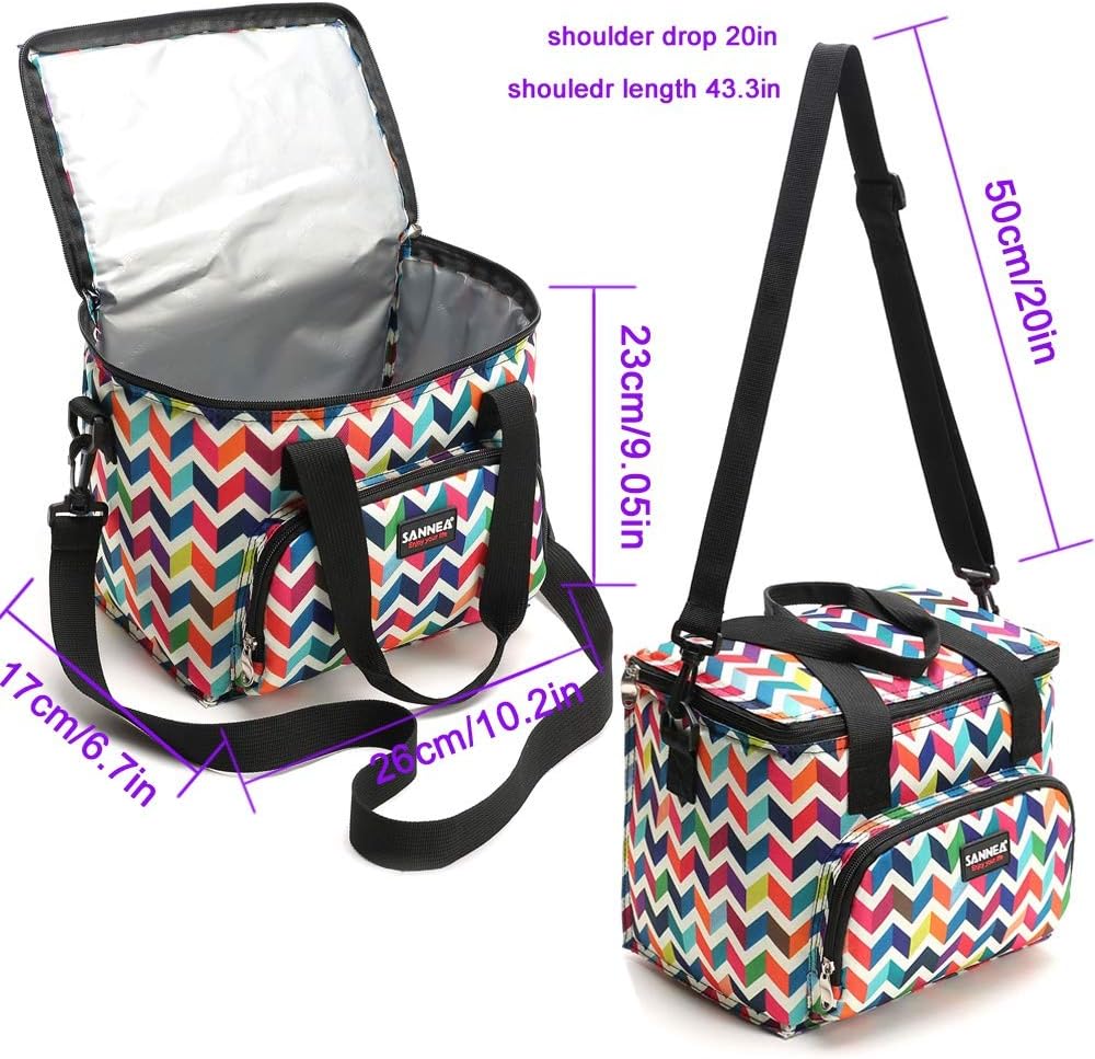 Lunch Bags for Women Insulated Lunch Box for Girls Adults Student Cooler Lunch Tote Bag for School Office Work Picnic Outdoor Activities - Image 4