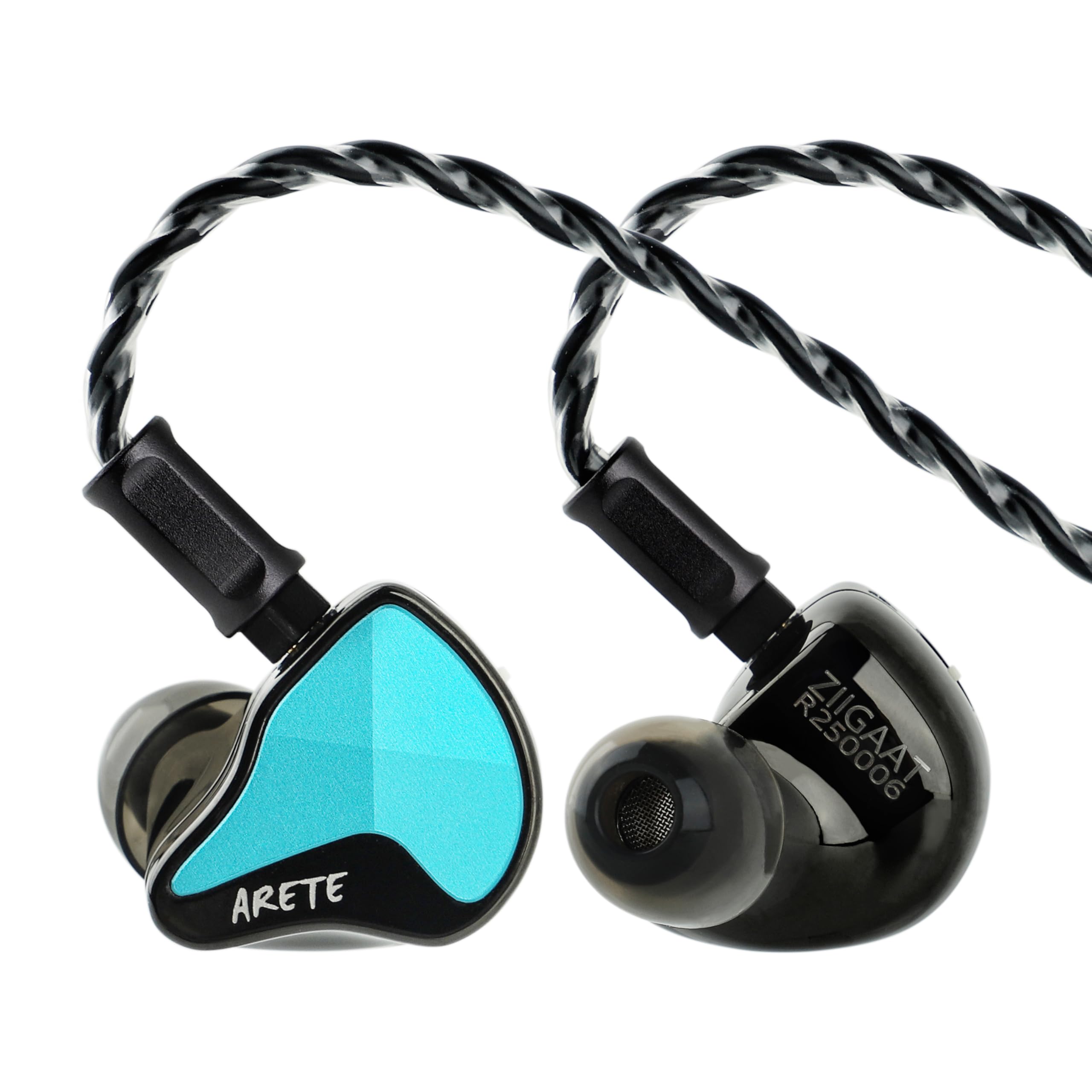 Photo 1 of Linsoul ZiiGaat x Fresh Reviews Arete II IEM,2nd Gen 1DD+4BA Hybrid in Ear Monitor,Wired HiFi Earbuds,Full CNC Aluminum Shell Earphone with Detachable Silver-Plated OFC Cable for Musician (Blue)