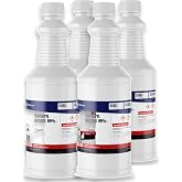 Alliance Chemical Isopropyl Alcohol 99% - 1 Gallon Case (4 x 32 FL Oz Bottles) - Technical Grade IPA for Cleaning, Surface Prep, and Solvent Use