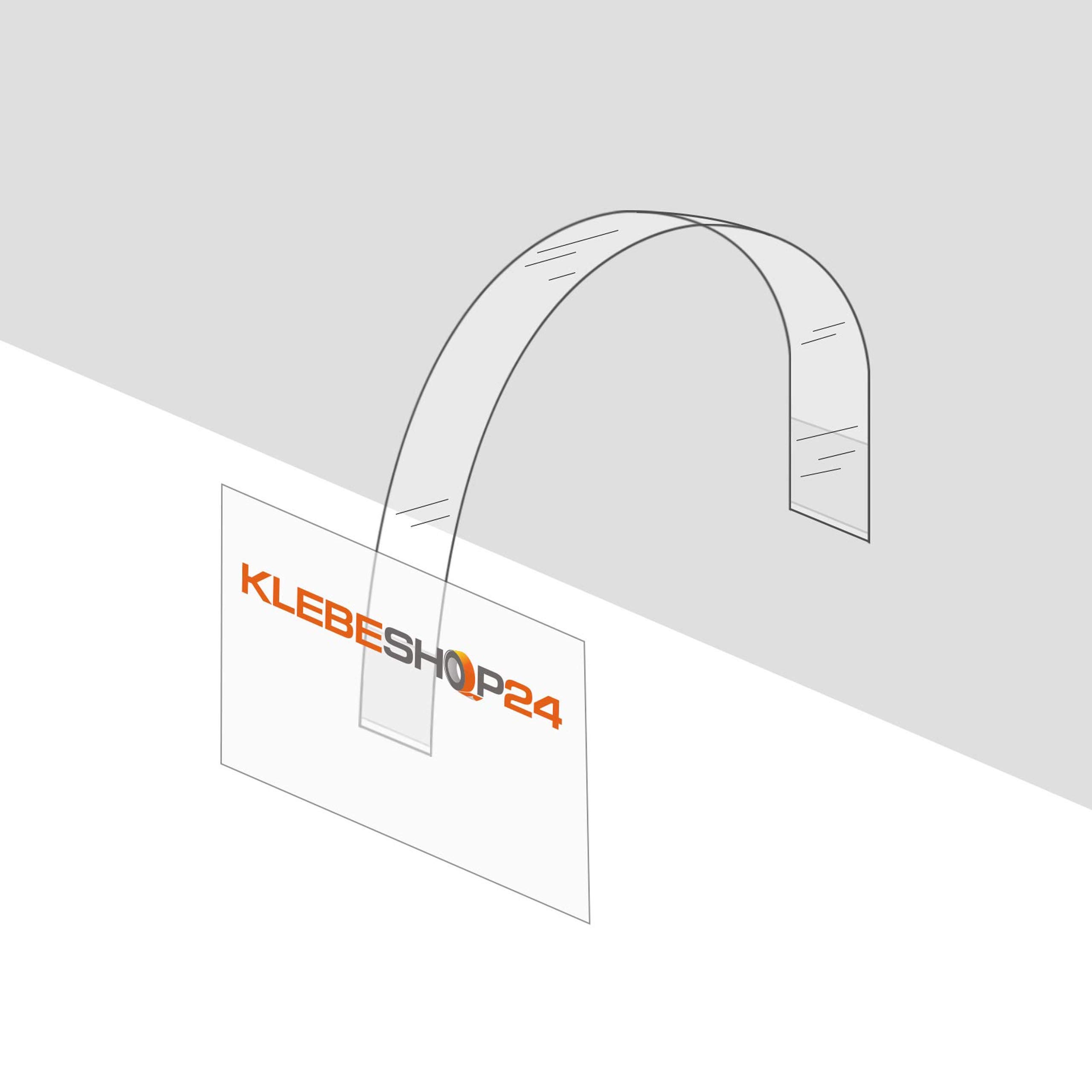 Shelf Wobbler Rectangular | Wobbler for Signs, campaign information, advertising etc. | Choose Quantity | 15 mm x 150 mm | Transparent | Strong Adhesive/