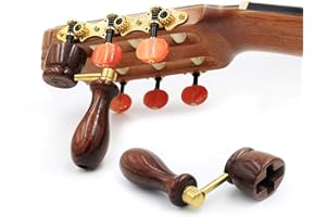 TENOR GUITAR PLACE Cocobolo Handcrafted Wooden Guitar String Winder by Tenor. Designed for Classical, Flamenco, Acoustic, Electric Guitars and Ukuleles. Made of Solid Handpicked Cocobolo Wood. Beautiful Vintage Look.