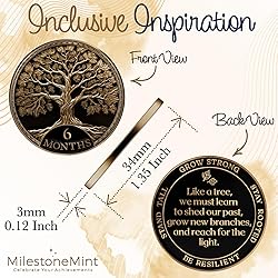 MilestoneMint Affirmation Sobriety Coin Gift Set